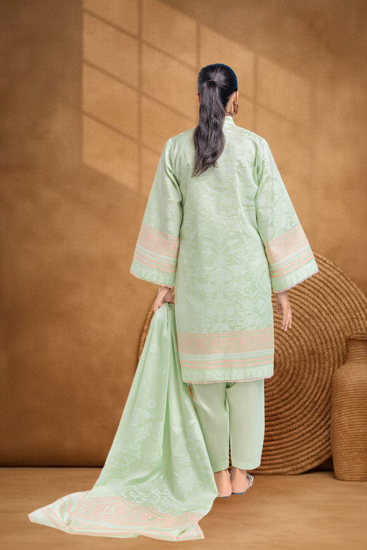Jacquard Mint Green Stitched Suit - Bonanza