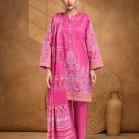 Jacquard Pink Stitched Suit - Bonanza