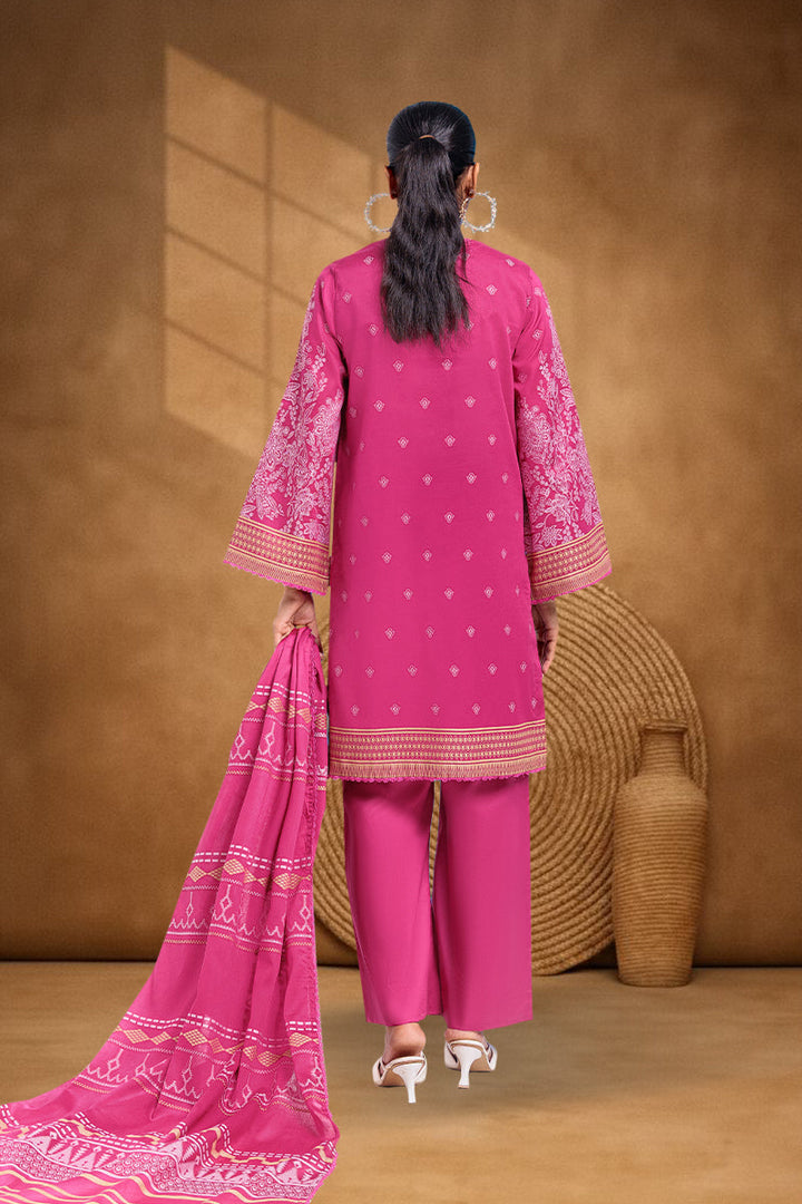 Jacquard Pink Stitched Suit - Bonanza
