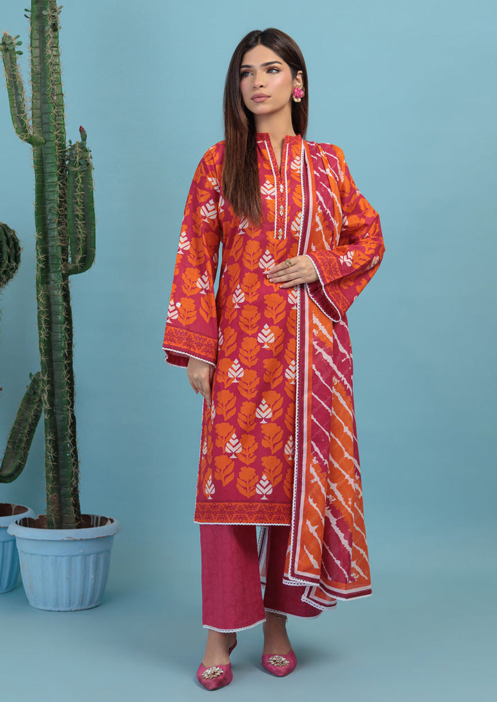 Lawn Pink Stitched Suit - Bonanza