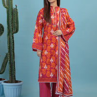 Lawn Pink Stitched Suit - Bonanza
