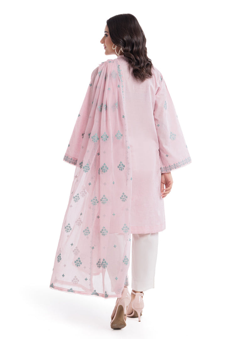 Jacquard Light Pink Stitched Suit - Bonanza