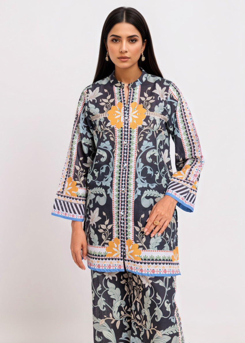 Khaddar Black Stitched Suit - Bonanza