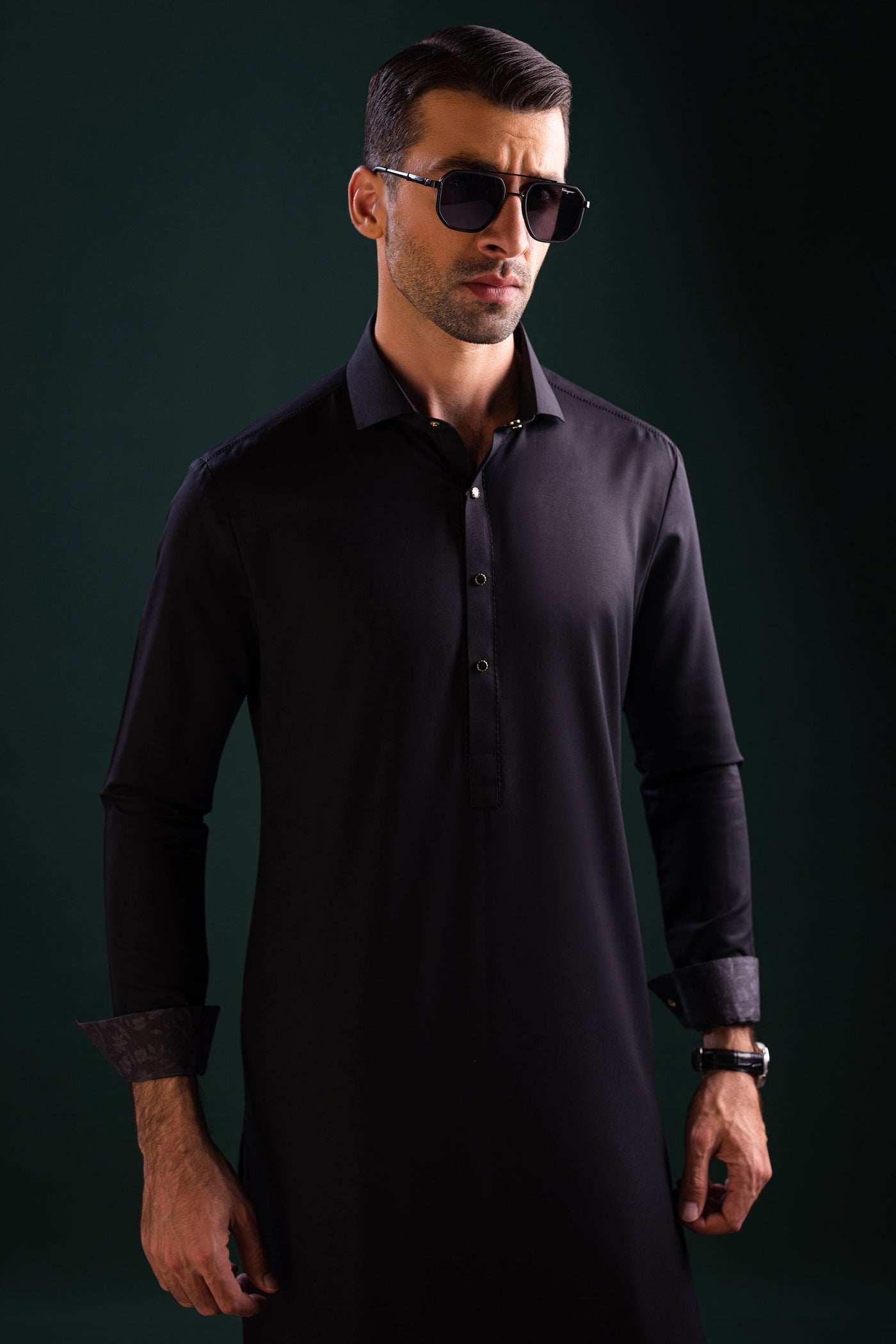 Blended Black Shalwar Kameez - Cast & Crew