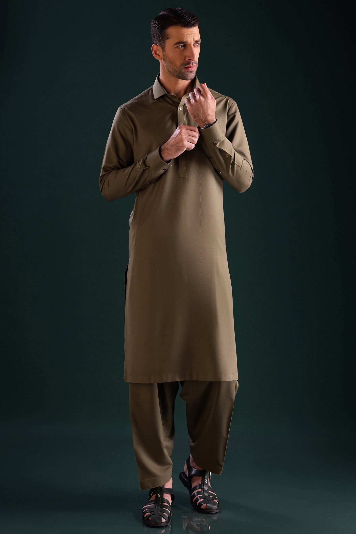 Blended Green Shalwar Kameez - Cast & Crew