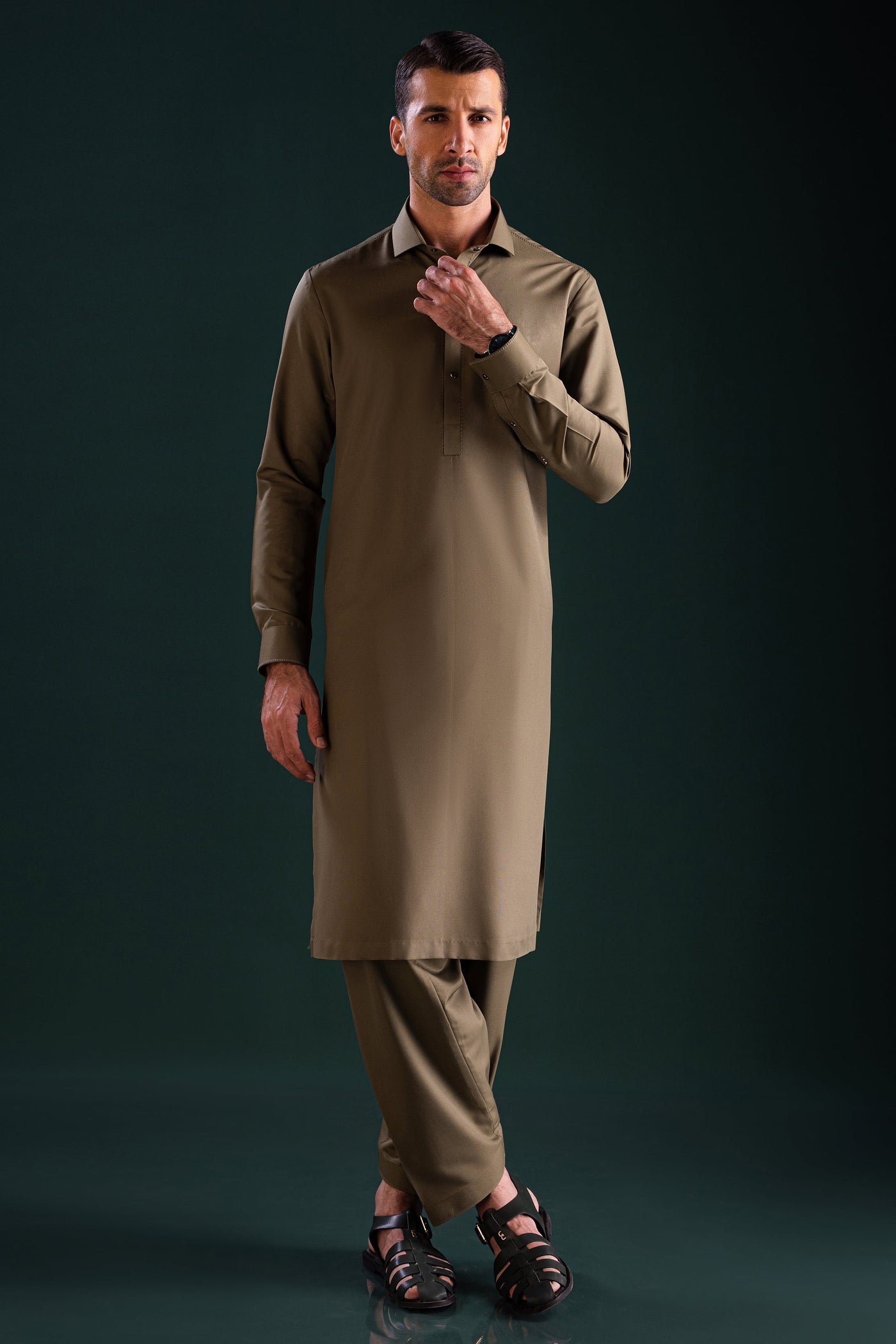 Blended Green Shalwar Kameez - Cast & Crew