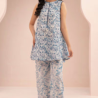Lawn White Stitched Suit - Zellbury