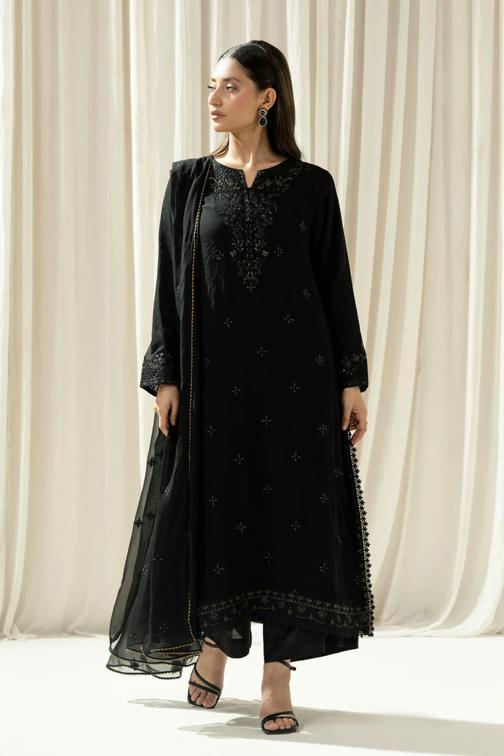 Black Stitched Suit - Zeen