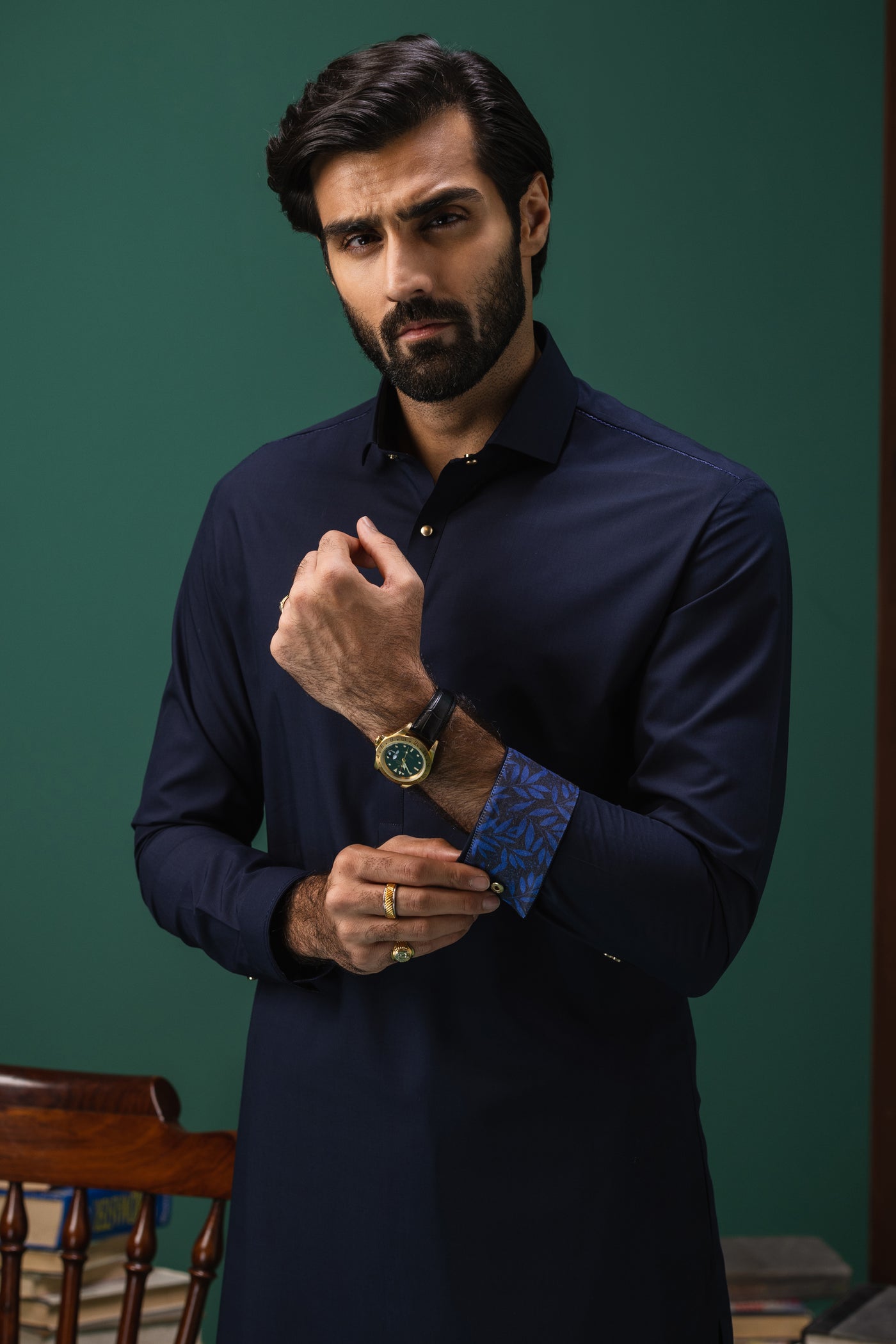 Blended Navy Shalwar Kameez - Cast & Crew