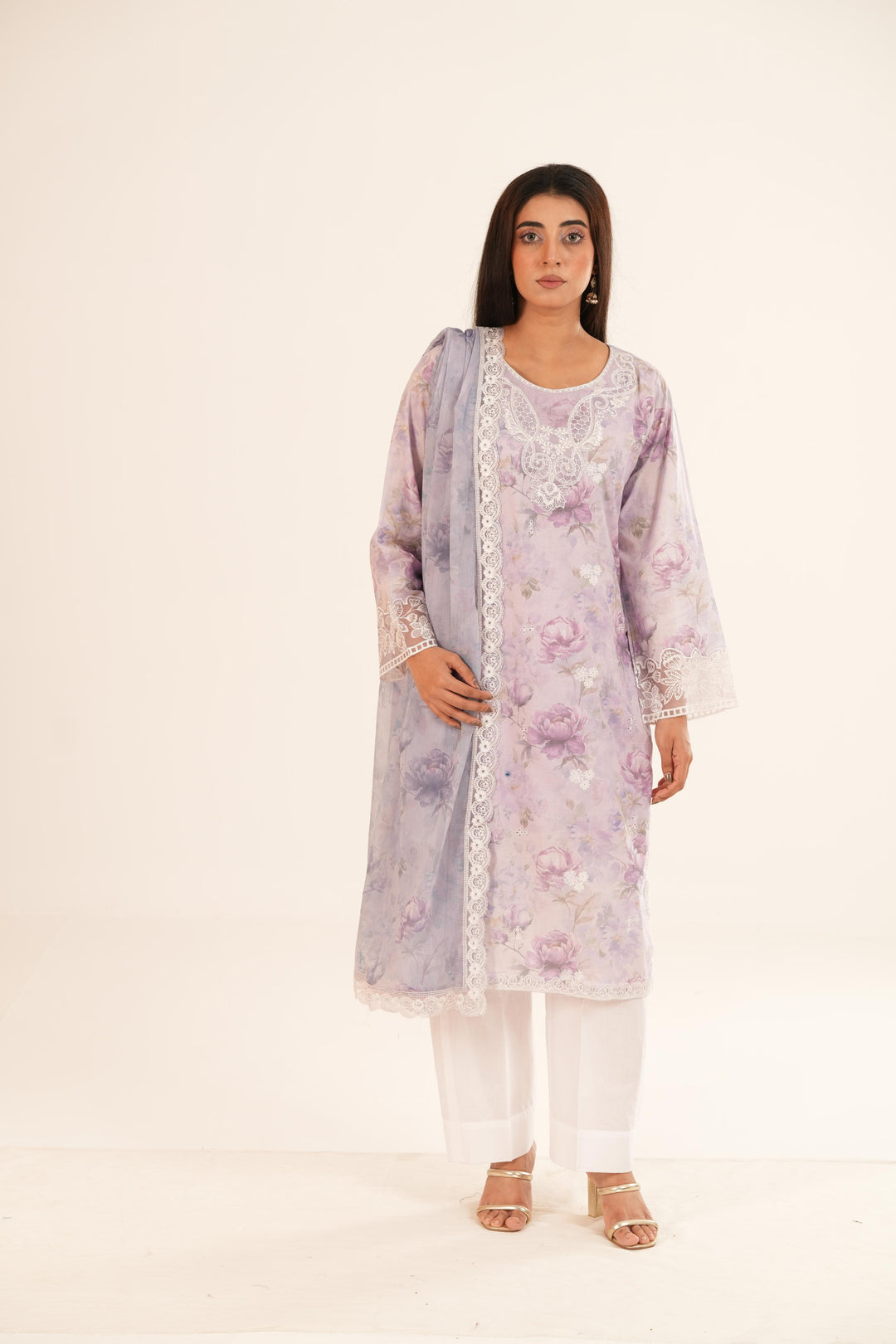 Lilac Haze - Xenia Printed Stitched