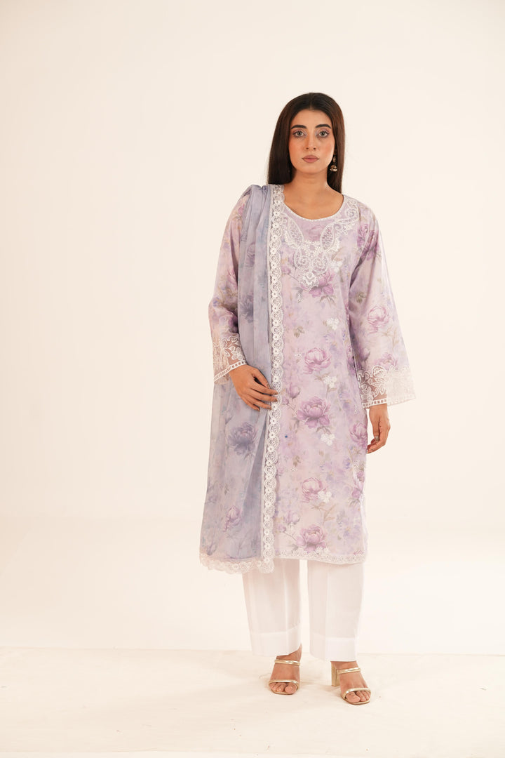 Lilac Haze - Xenia Printed Stitched