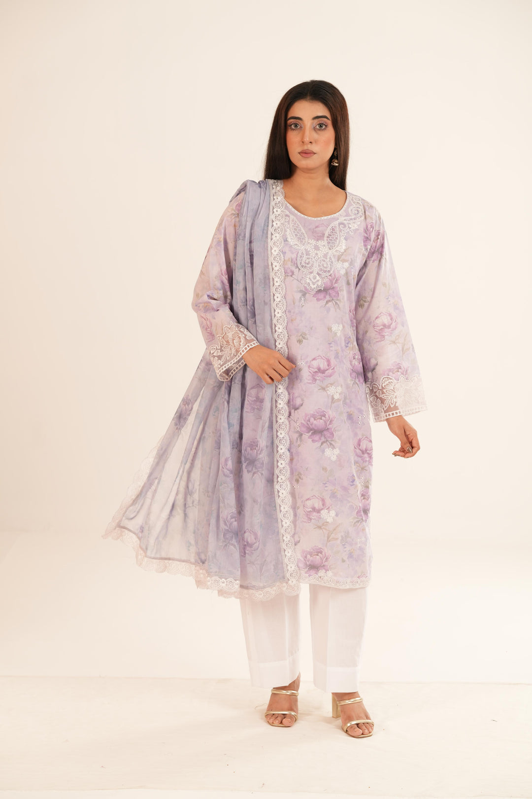 Lilac Haze - Xenia Printed Stitched