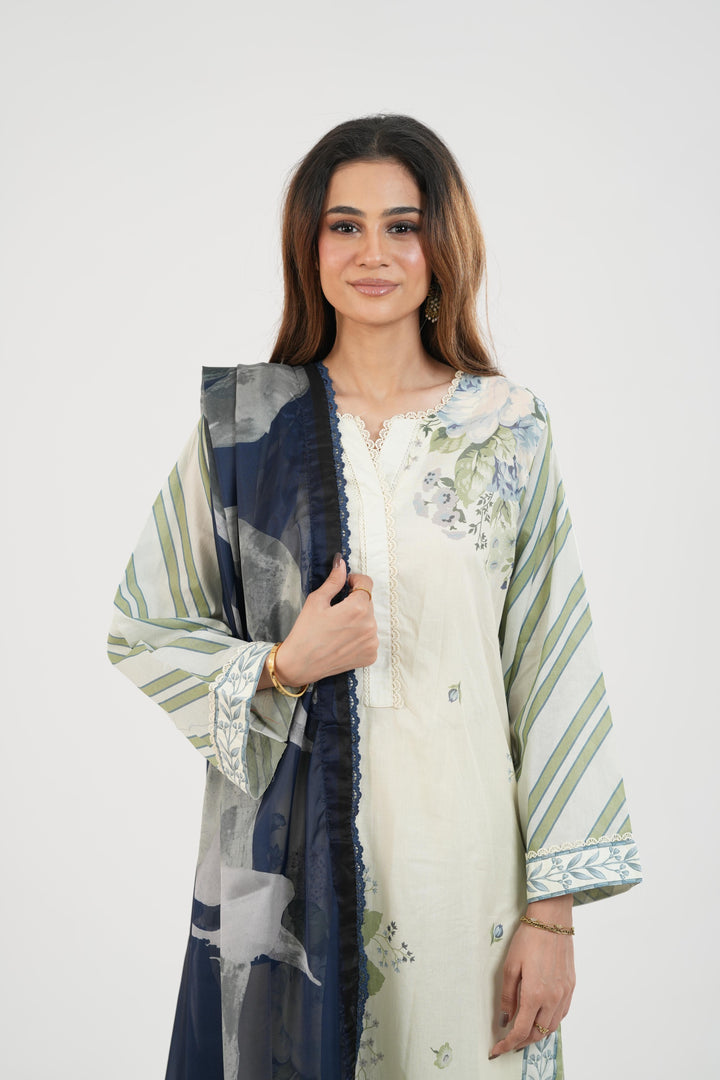 Zeya-1B - Coco Prints By Zara Shahjahan Stitched