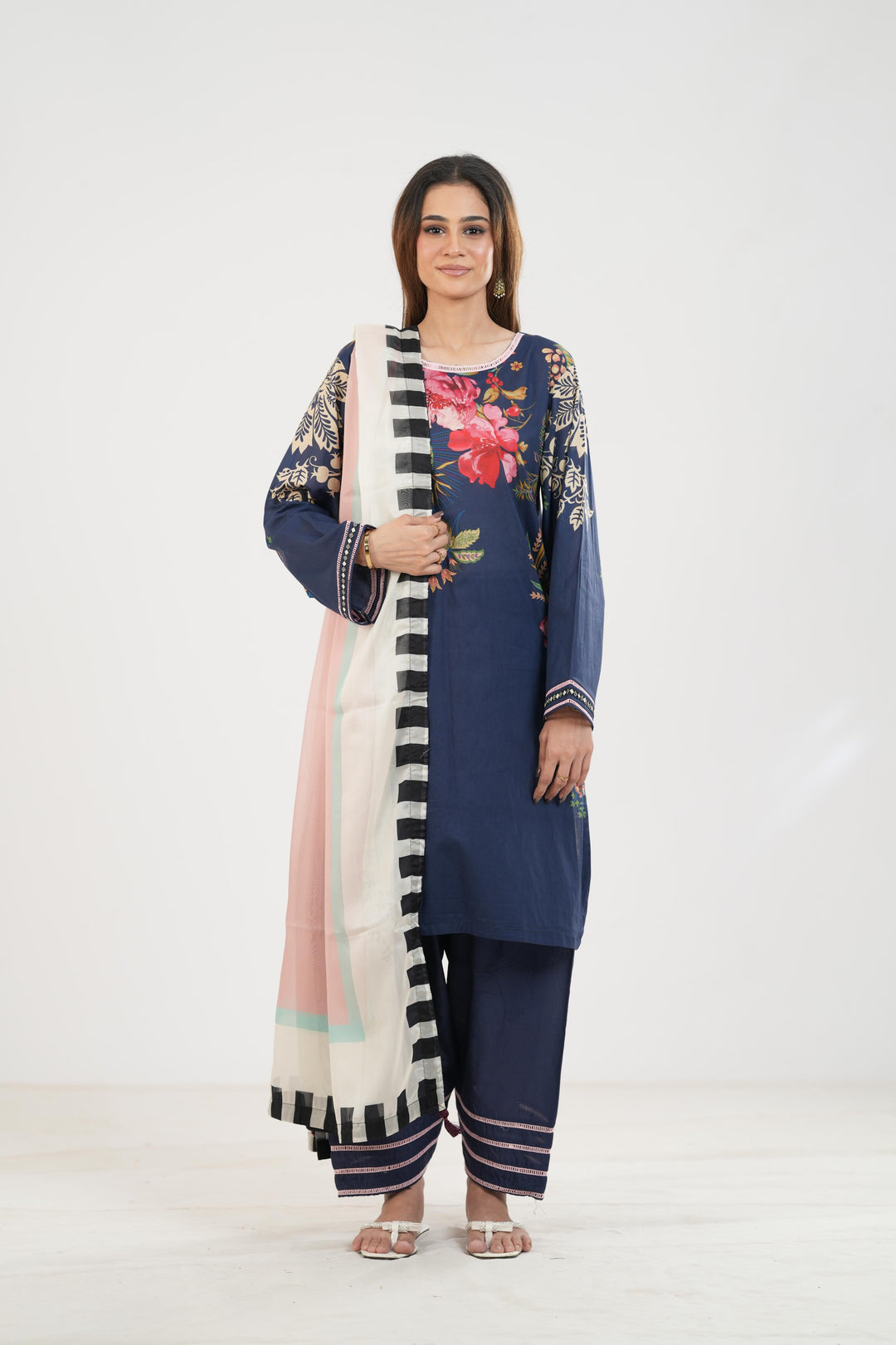 Vera-3B - Coco Prints By Zara Shahjahan Stitched
