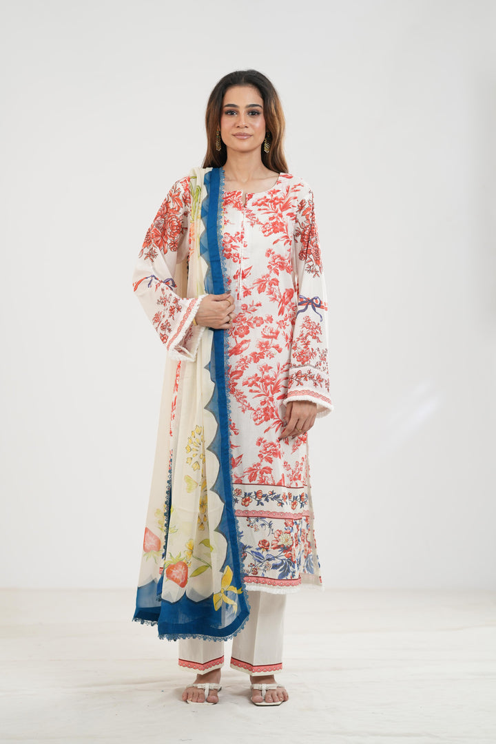 Elvo-4A - Coco Prints By Zara Shahjahan Stitched