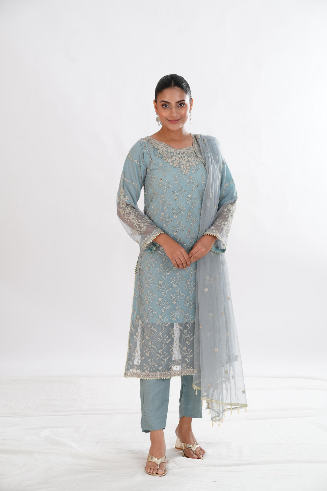 Lydia - Zarif Formal Stitched