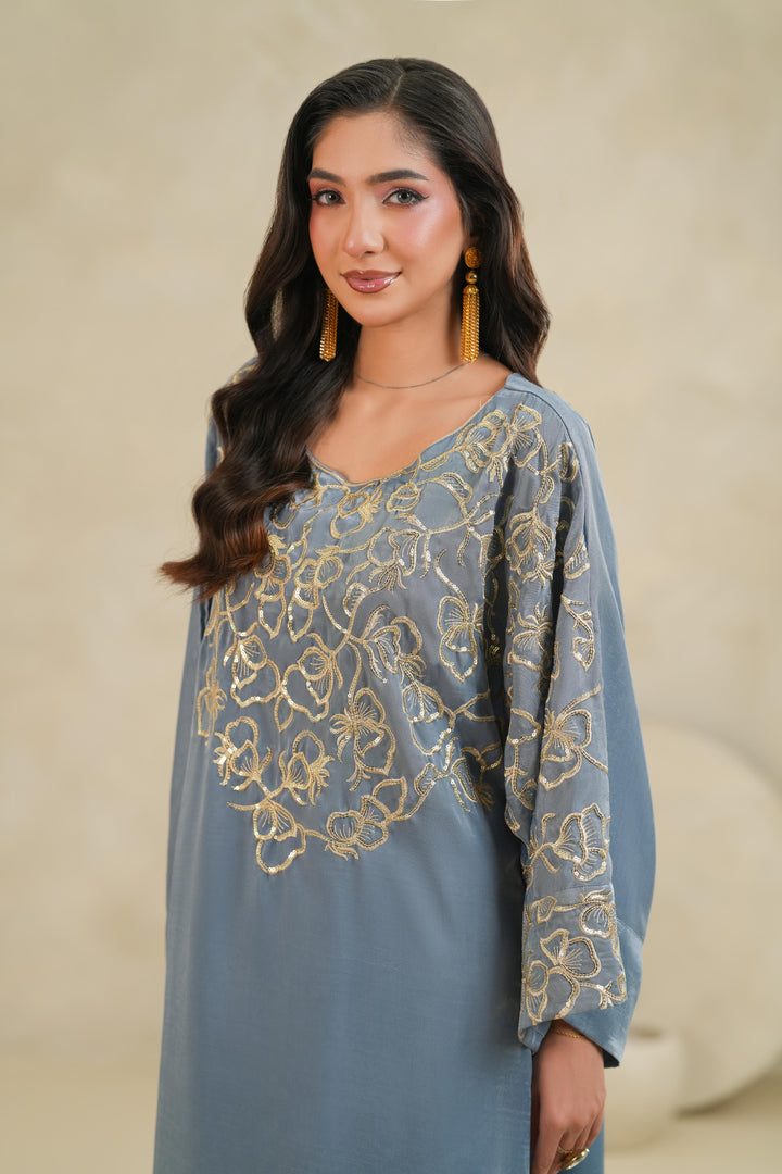 Lunaria Dusty Blue Dress
