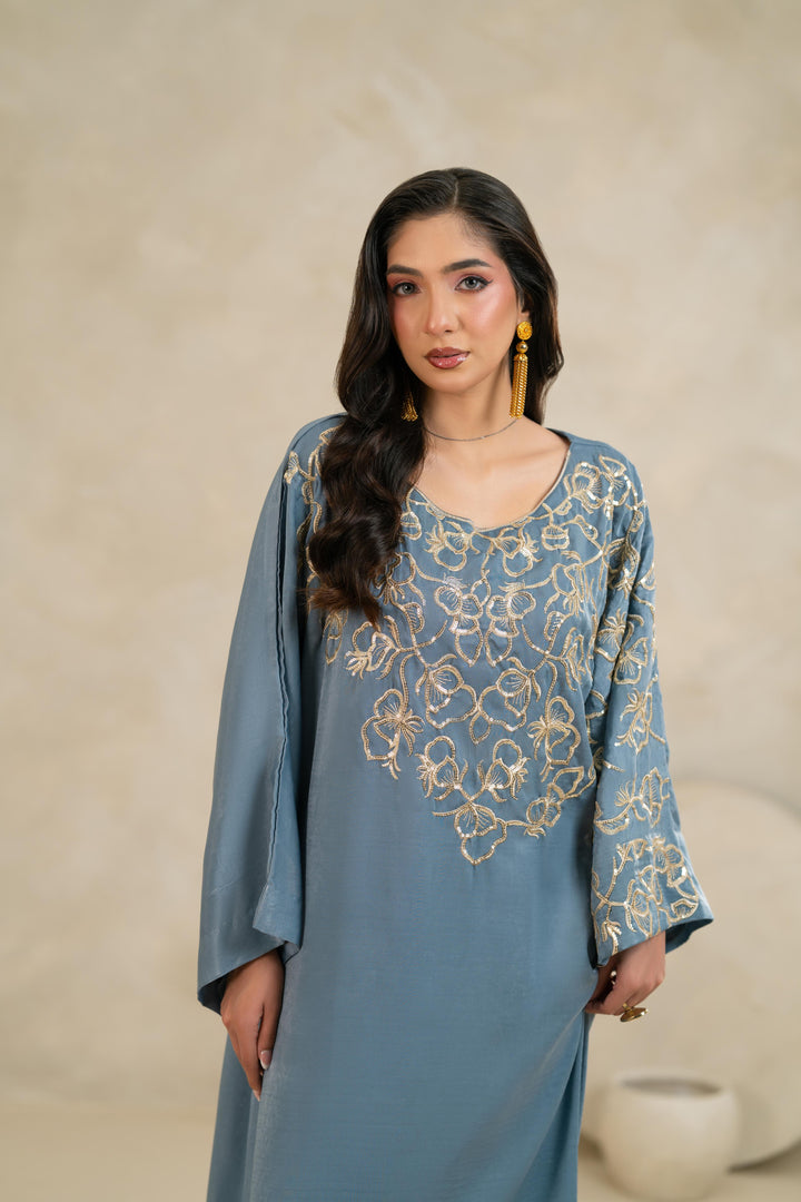 Lunaria Dusty Blue Dress