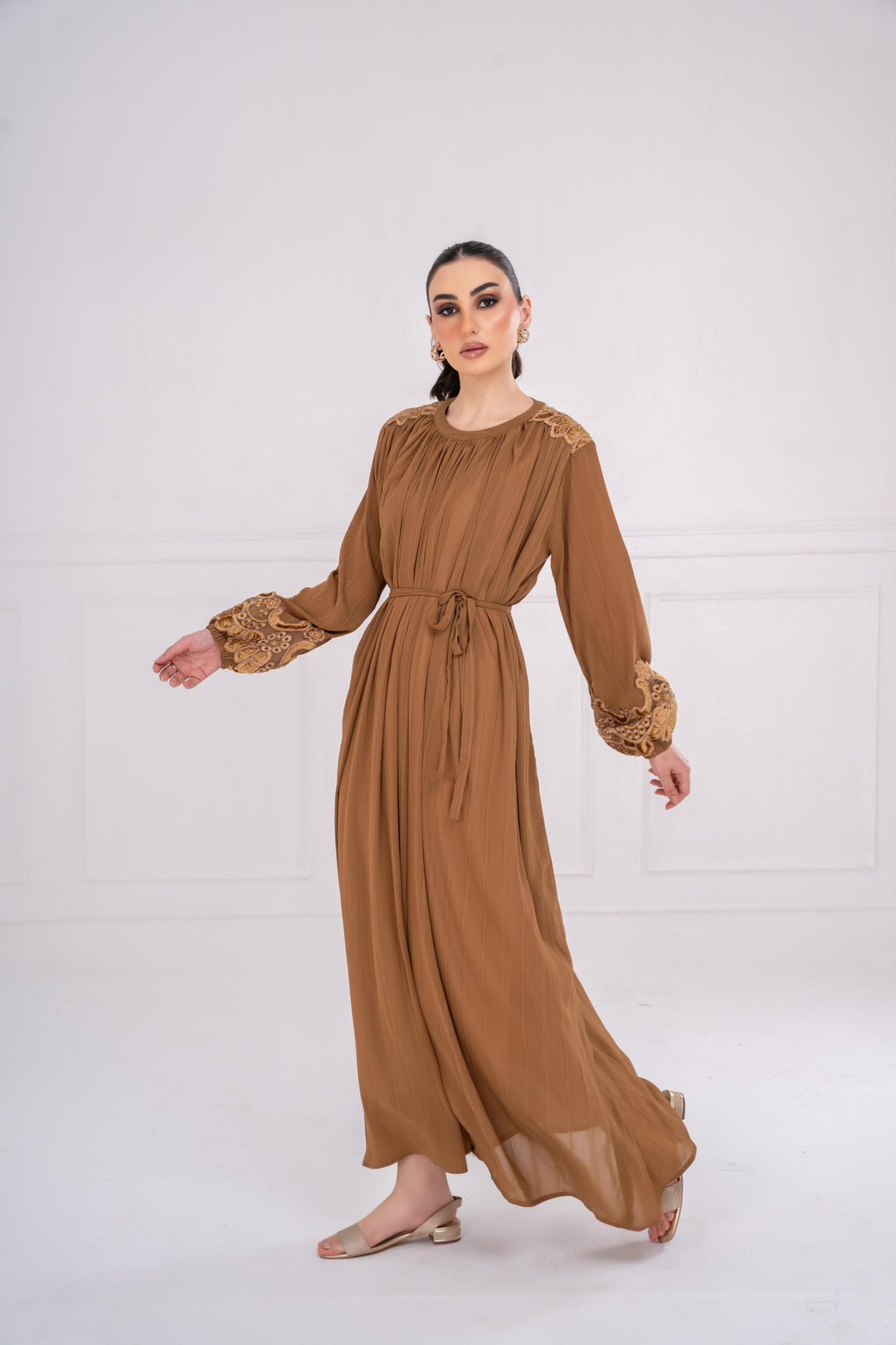 Zaria Embroidered Maxi Dress