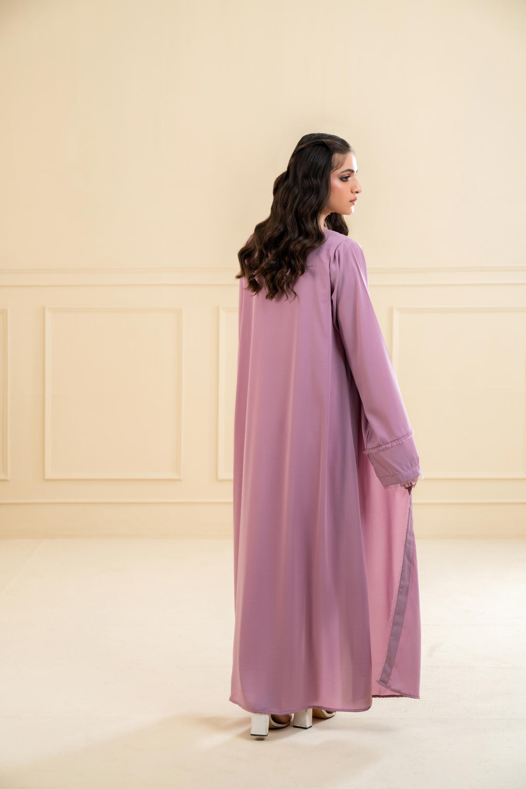 Amina Textured Open Abaya