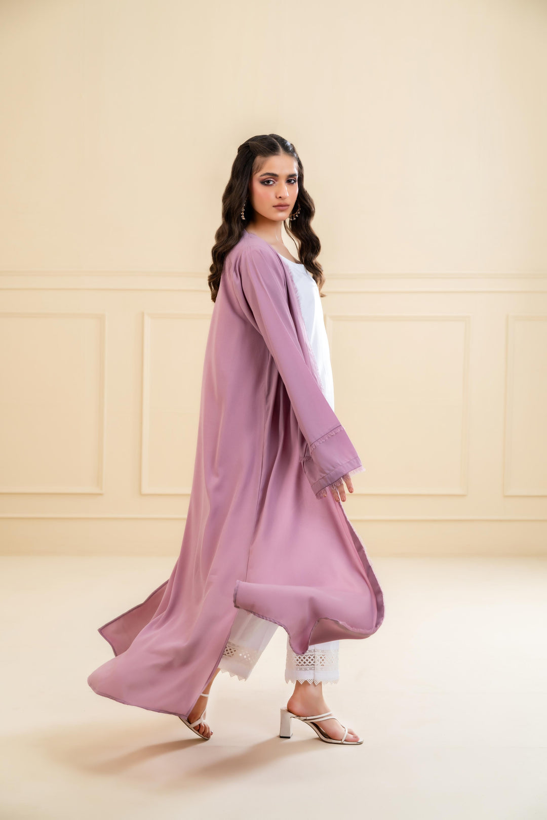 Amina Textured Open Abaya