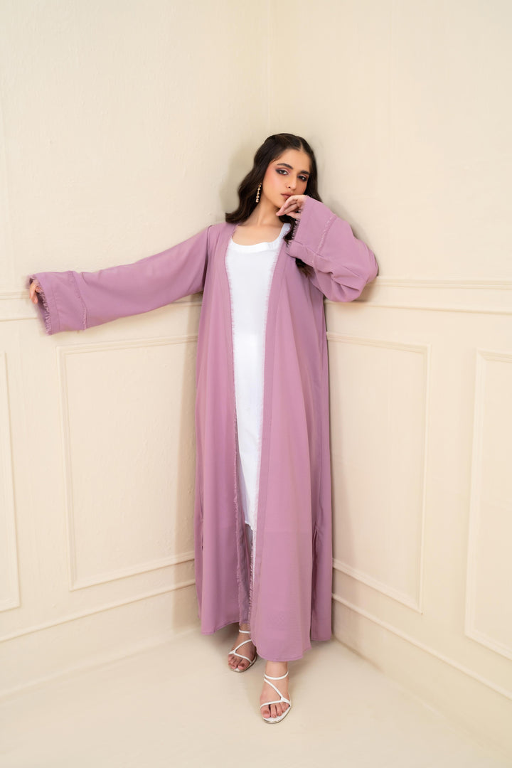 Amina Textured Open Abaya
