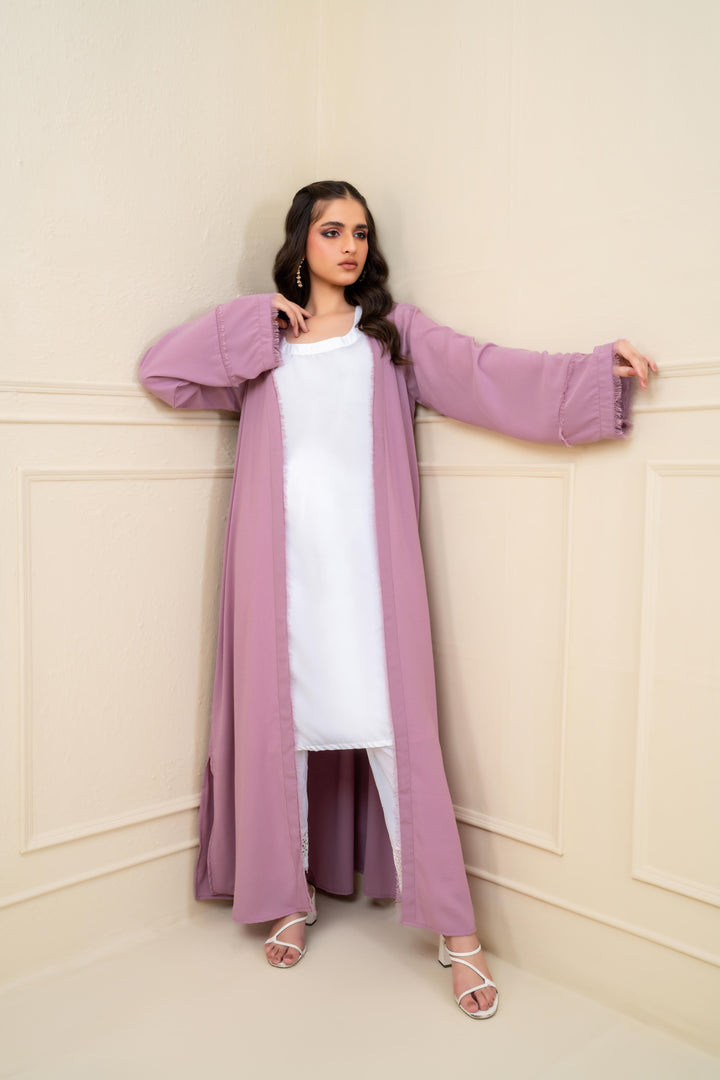 Amina Textured Open Abaya