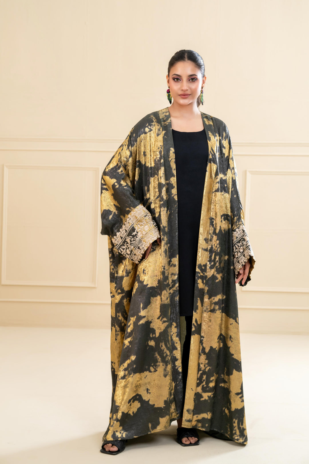 Gold Brush Abaya
