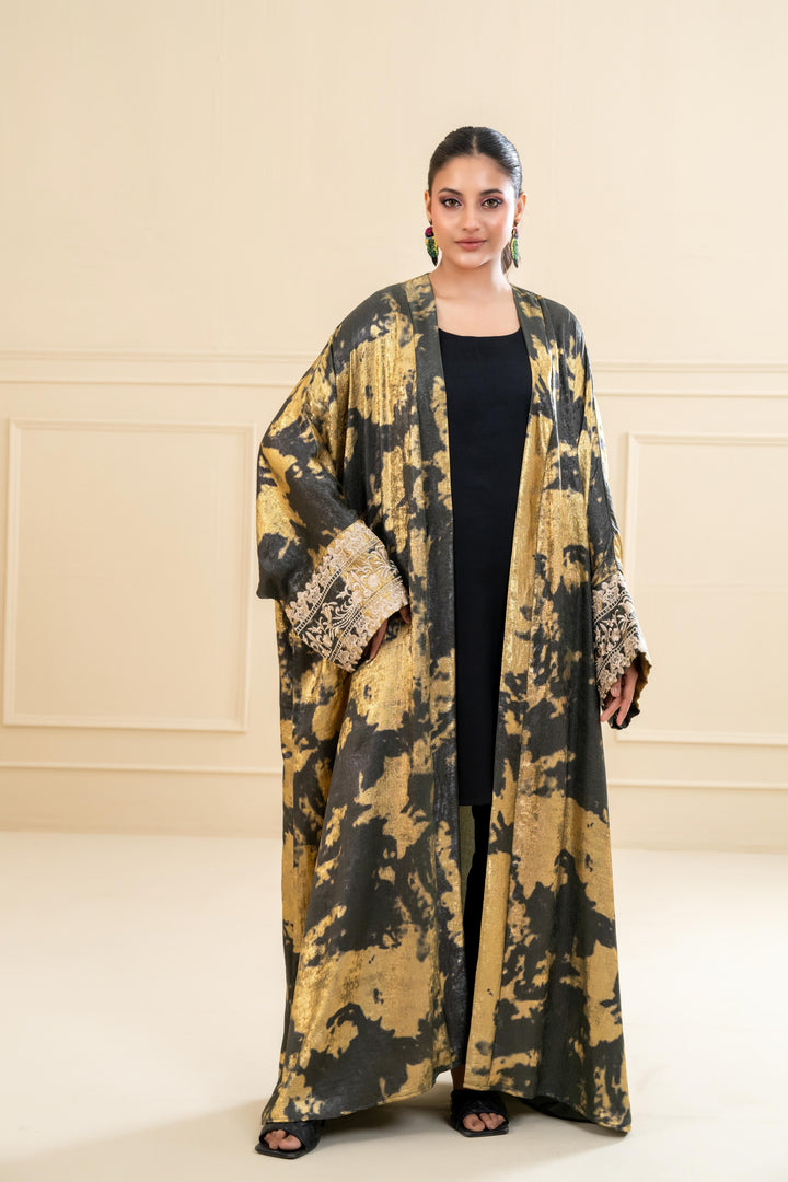 Gold Brush Abaya