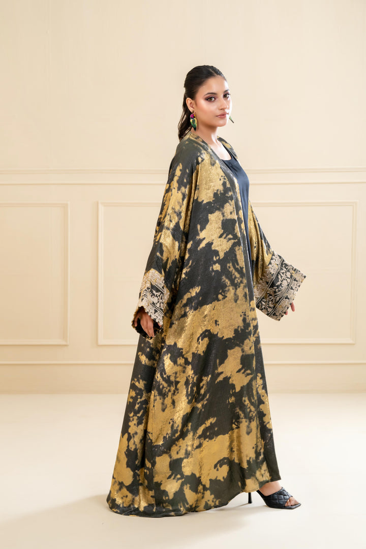 Gold Brush Abaya