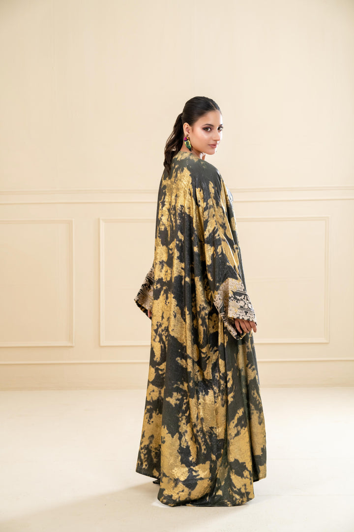 Gold Brush Abaya