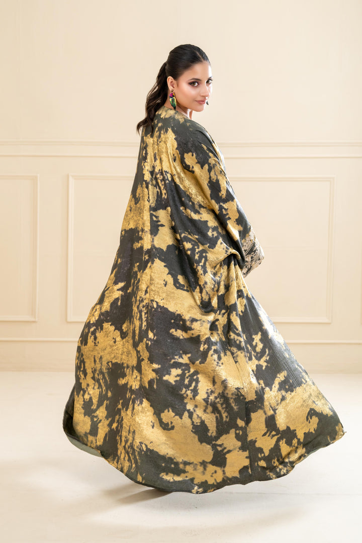 Gold Brush Abaya