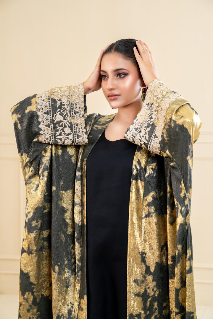 Gold Brush Abaya