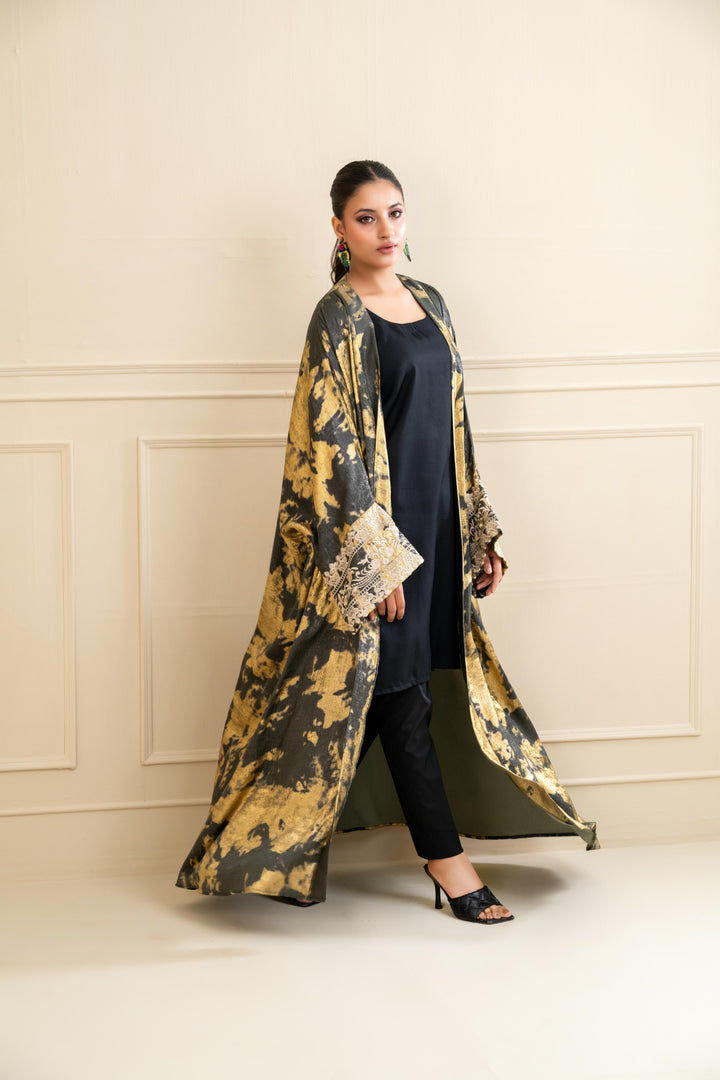 Gold Brush Abaya
