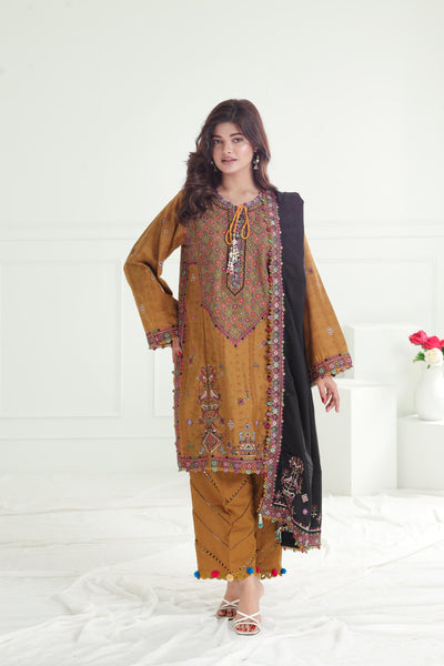 Gulzar - Winter Stitched - Zaha by Khadijah Shah