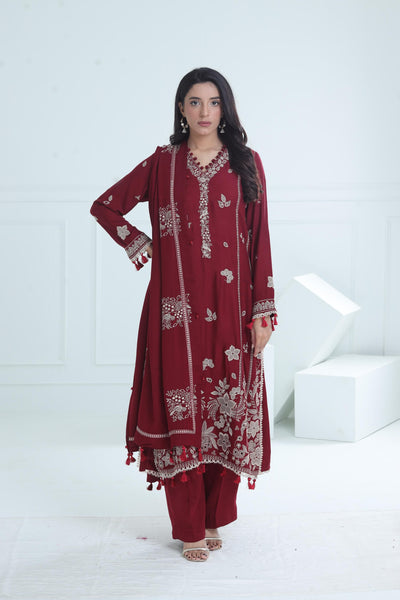 Zarqaa - Winter Stitched - Zaha by Khadijah Shah