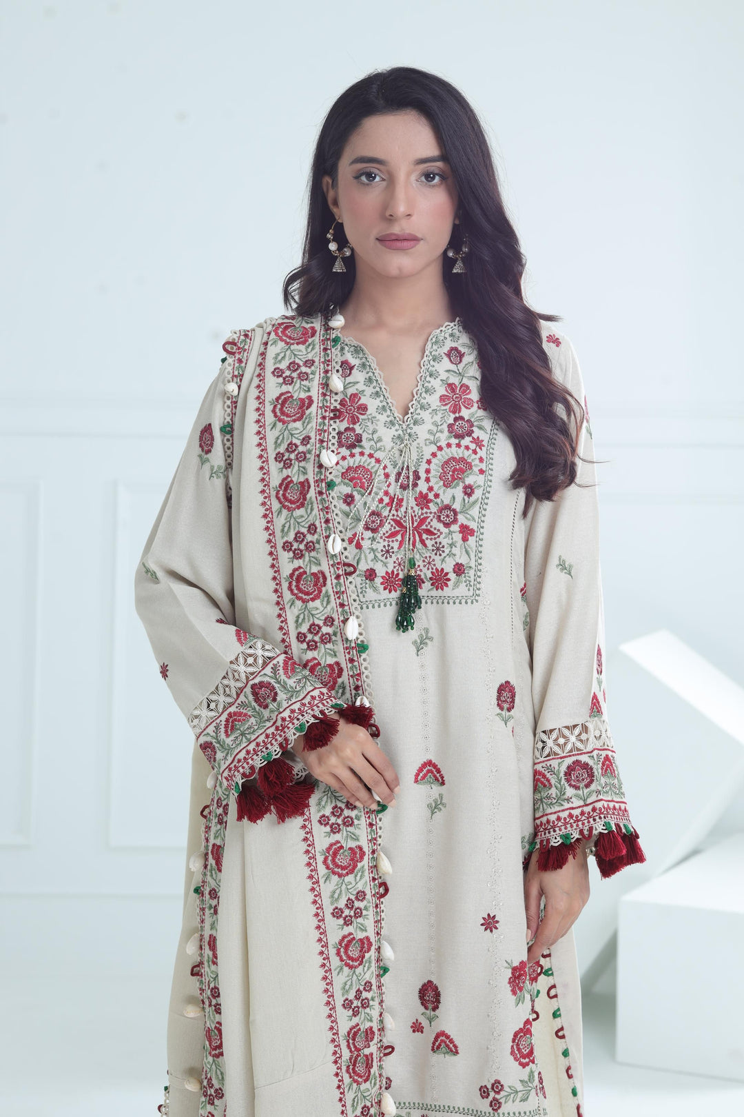 Aabroo - Winter Stitched - Zaha by Khadijah Shah