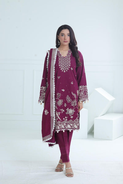 Afreen - Winter Stitched - Zaha by Khadijah Shah
