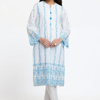 Cambric White Stitched Suit - Bonanza