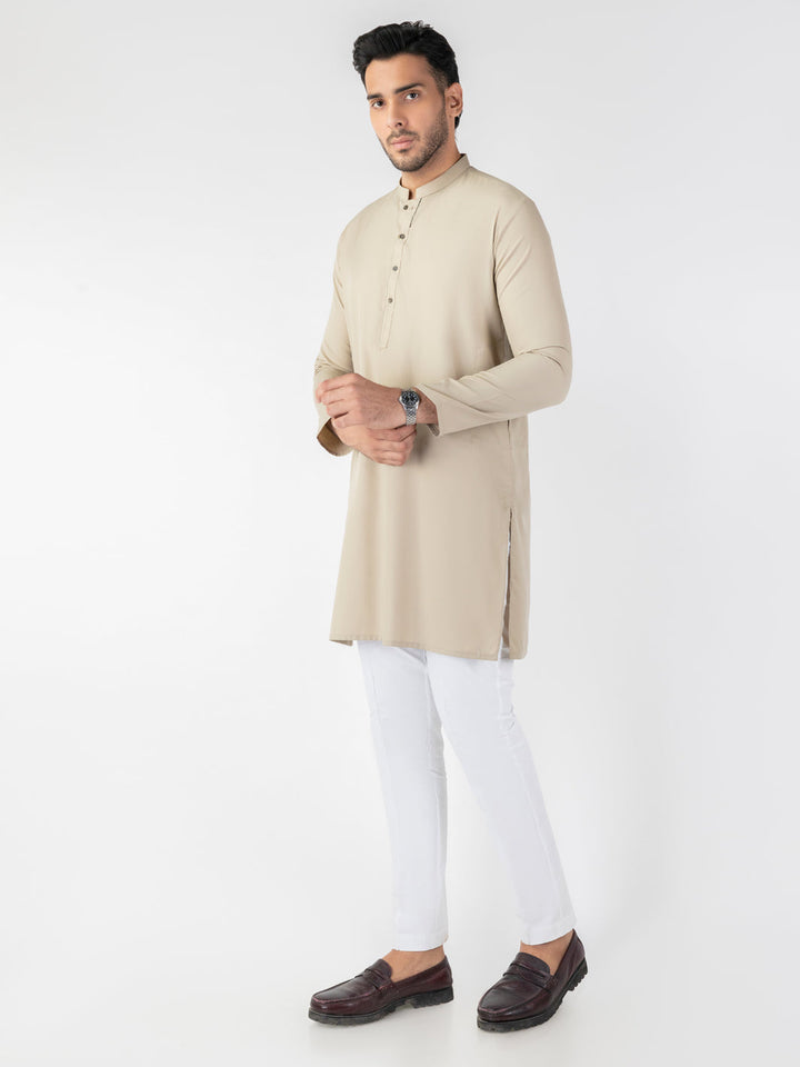 Blended Sage Green Kurta - Almirah