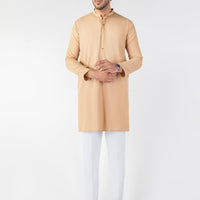Blended Beige Kurta - Almirah