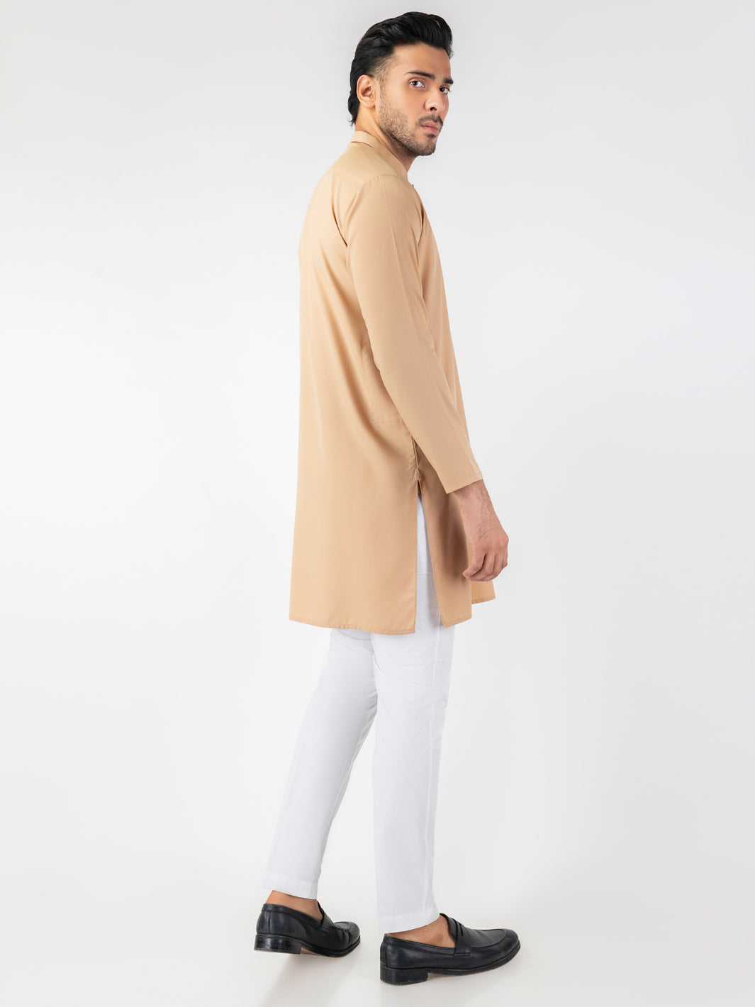Blended Beige Kurta - Almirah