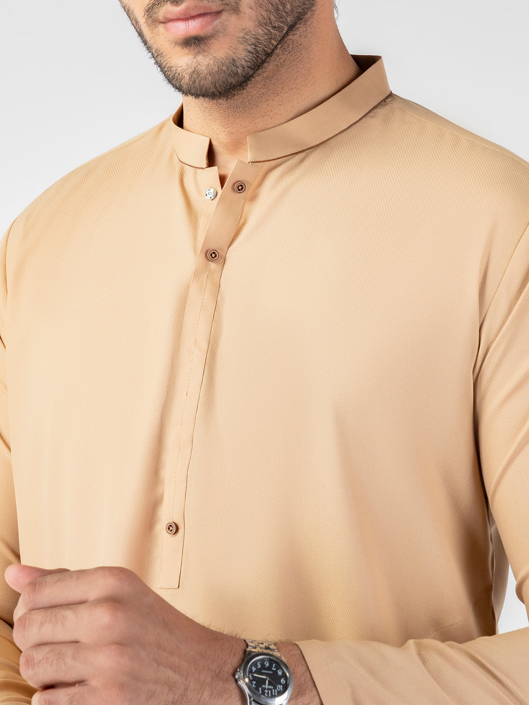 Blended Beige Kurta - Almirah