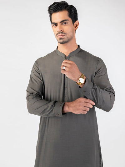 Blended Grey Shalwar Kameez- Almirah