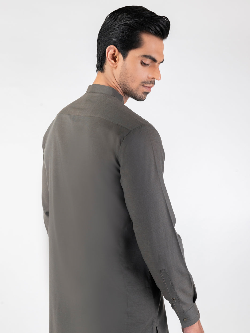 Blended Grey Shalwar Kameez- Almirah