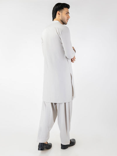 Blended Light Grey Shalwar Kameez- Almirah