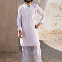 Blended Sky Blue Shalwar Kameez- Almirah