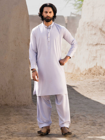 Blended Sky Blue Shalwar Kameez- Almirah