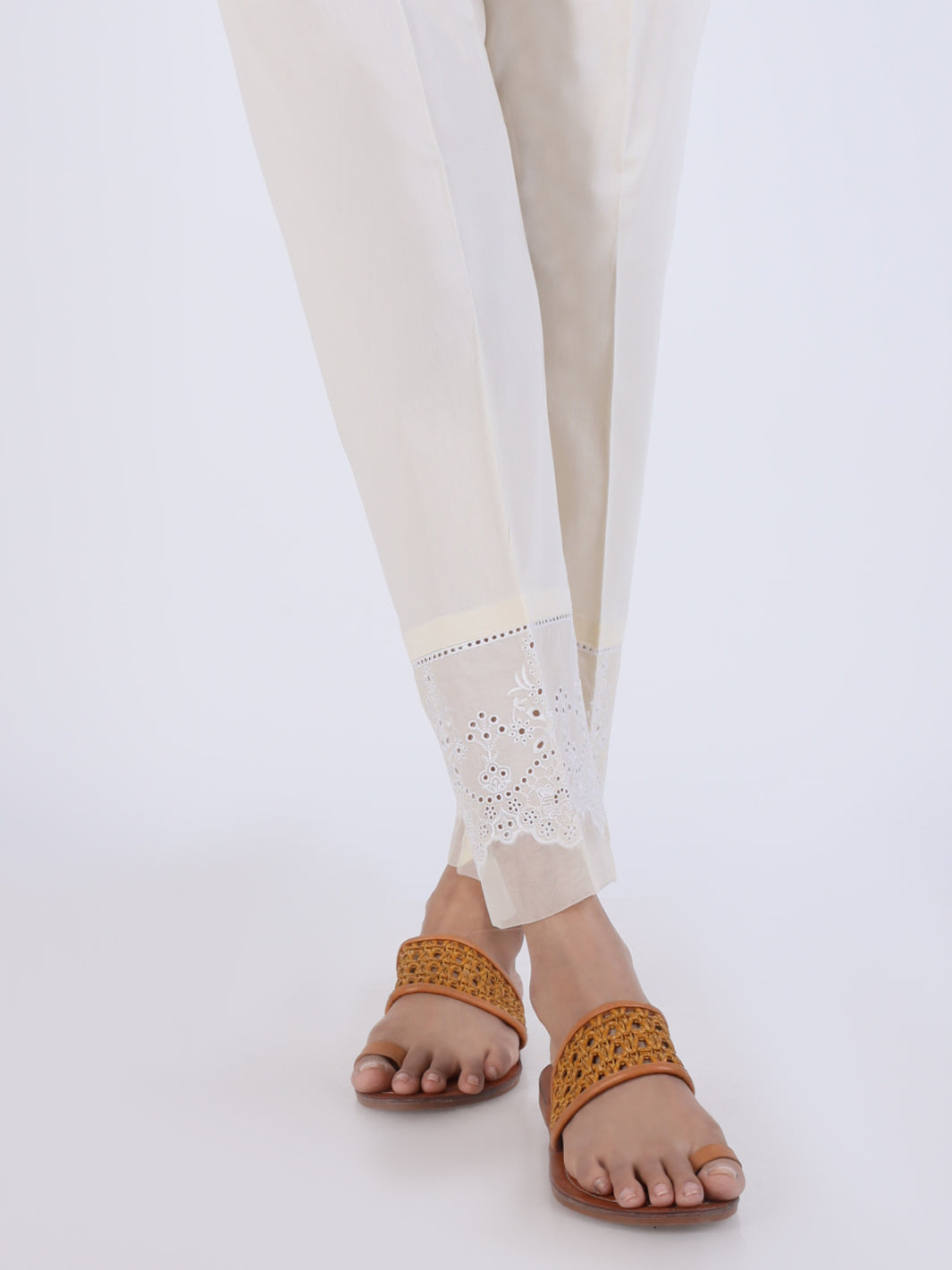 Dyed Off White Trouser - Almirah