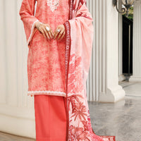 Lawn Light Pink Stitched Suit - Almirah
